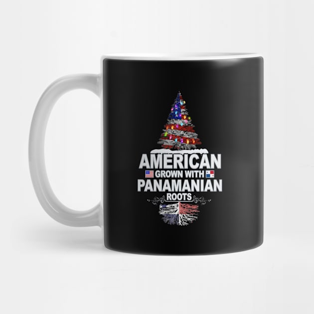 Christmas Tree  American Grown With Panamanian Roots - Gift for Panamanian From Panama by Country Flags